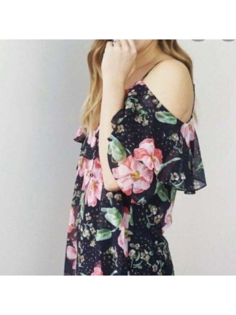 CAbi Fairy Tale Cold Shoulder Sail Away Tank Top Blouse 5220 XS